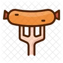 Hotdog Food Barbecue Icon