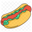 Hotdog Burger Fast Food Icon