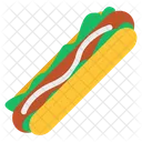 Hotdog Sandwich Cuisine Fast Food Icon