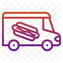 Hotdog Sausage Fastfood Sandwich Street Food Truck Icon
