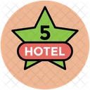 Hotel Signboard Five Icon