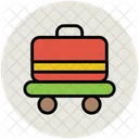 Hotel Trolley Luggage Icon