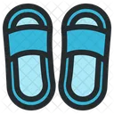 Hotel Room Slippers Icon