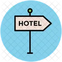 Hotel Signpost Guidepost Icon