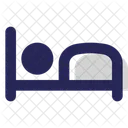 Hotel Privatunterkunft Schlaf Symbol