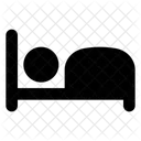 Hotel Privatunterkunft Schlaf Symbol