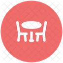 Hotel Dining Table Icon