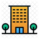 Hotel Building Travelling Icon