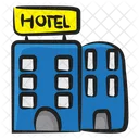 Hotel Building Infrastructure Icon
