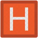 Hotel Sign Letter Icon
