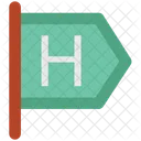 Hotel Sign Letter Icon