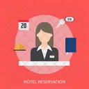 Hotel Reservation Holiday Icon