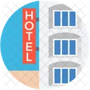 Hotel Building Real Icon