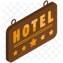 Hotel Board Isometric Icon