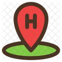 Hotel Location Pin Map Icon