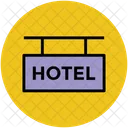 Hotel Signboard Five Icon