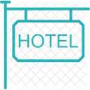 Hotel Hotel Sign Board Sign Board Icon