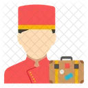 Hotel Attendant Bellboy Doorman Icon