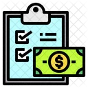 Clipboard Check Money Icon