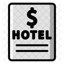 Hotel Bill Hotel Invoice Hotel Rent Icon