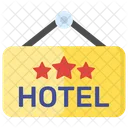 Direction Board Roadboard Hotel Signboard Icon