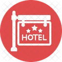 Frame Hanging Hotel Sign Board Icon