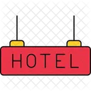 Hotel Board Signage Reception Board Icon