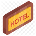 Hotel Board Signage Signboard Icon