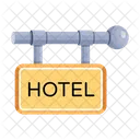 Hotel Sign Hotel Signboard Hanging Board Icon