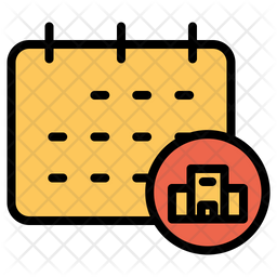 Hotel Booking Date Icon Of Colored Outline Style Available In Svg Png Eps Ai Icon Fonts