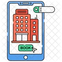 Hotel Booking Mobile Icon