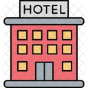 Hotel Building Accommodation Building Location Icon