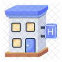 Hotel Building Motel Building Hotel Lodge Icon