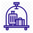 Hotel Cart Trolley Room Service Icon