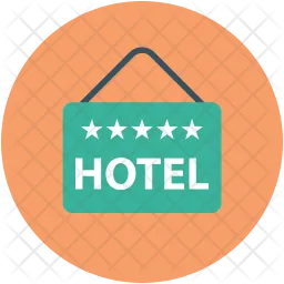 Hotel de cinco estrellas  Icono