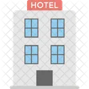 Hotel Edificio Motel Icono