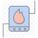 Hotel Heating Service Icon