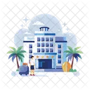 Hotel Accommodation Lodging Icon