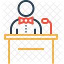 Hotel Restaurant Receiptionist Icon