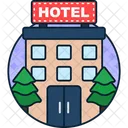 Hotel Room Check In Icon