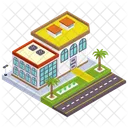 Motel Hotel Accommodation Icon