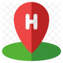 Hotel Location Pin Map Icon