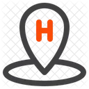 Hotel Location Pin Map Icon