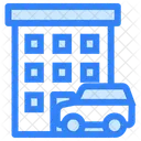 Hotel Room Building Icon