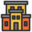 Hotel Room Building Icon