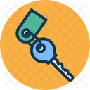 Hotel Key Key Key Chain Icon