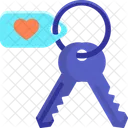 Hotel Keys Room Key Keychain Icon
