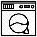 Icone De Linha De Servico De Lavanderia De Hotel Ícone