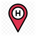 Hotel Location Map Icon