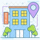 Hotel Location Map Pin Location Pointer Icon